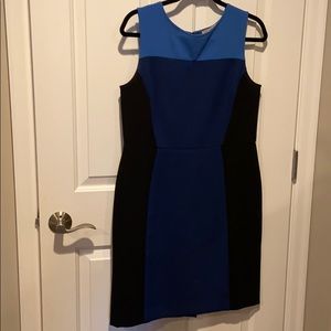 Loft color block sheath dress